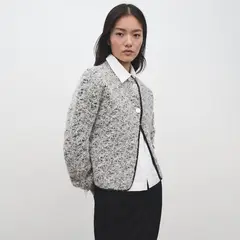 MANGO - Chaqueta Mujer Jaspeado