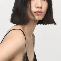 MANGO - Top Lencero asimétrico Mujer Sin mangas