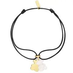 TOUS - Pulsera doble oso con baño de oro 18 kt sobre plata
