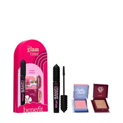 BENEFIT - Set de maquillaje rostro Kit it's glam time: Pestañina Badgal bang + Bronceador Hoola Mini + Rubor Willa Mini Incluye 3 productos