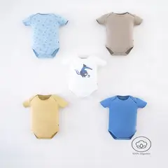 BABY FRESH - Bodie para Bebé Niño Pack de 5 unidades de Algodón