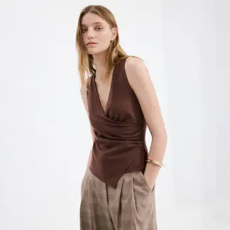MANGO - Top Mujer Sin mangas