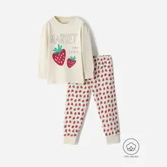 BABY FRESH - Conjunto de pijama para niña con estampado de Algodón