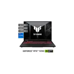 ASUS - Portátil TUF Gaming F16 | Intel Core i7 | GeForce RTX 5050 |DDR5 16GB| 1 TB SSD de almacenamiento | Windows 11 |16 Pulgadas |FX608JHR-RV001W | Computador portátil Gamer