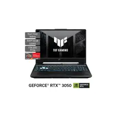 ASUS - Portátil TUF Gaming A15 | AMD Ryzen 7 | GeForce RTX 3050 |DDR5 16GB| 1 TB SSD de almacenamiento | Windows 11 |15.6 Pulgadas |FA506NCG-HN188W | Computador portátil Gamer