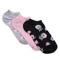 GALAX - Medias para Mujer Tobilleras Pack x3