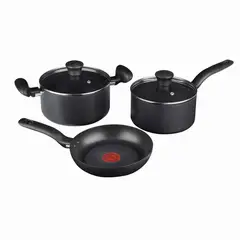 IMUSA - Juego de ollas Imusa: Titanium Max Antiadherente 5 piezas