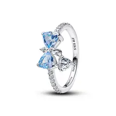 PANDORA - Anillo moño azul de bridgerton Plata Esterlina