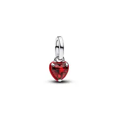 PANDORA - Charm MINI COLGANTE CORAZÓN ROJO