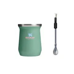 STANLEY - Termo Antonela: 236 ml Mate Classic + Bombilla Acero inoxidable