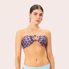 ONDA DE MAR - Top de vestido de baño Anah con Estampado