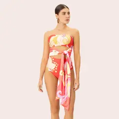 ONDA DE MAR - Vestido de baño Trikini Onna con Estampado