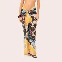 ONDA DE MAR - Salida de baño Pareo Ada con Flores