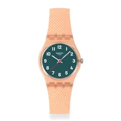 SWATCH - Reloj Unisex Peachy Weave. Relojes Silicona Rosado LO117