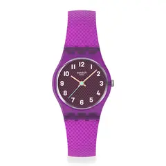 SWATCH - Reloj Unisex Magenta Weave. Relojes Silicona Morado LV122