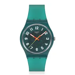 SWATCH - Reloj Unisex Wavelengths Of Moss. Relojes Silicona Verde SO28L100