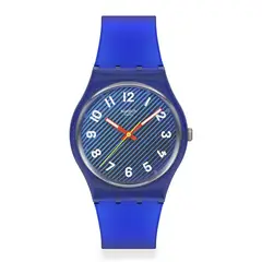 SWATCH - Reloj Unisex Wavelengths Of Water. Relojes Silicona Azul SO28S107