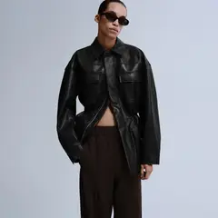 MANGO - Pantalón Recto Mujer Tiro medio Rayas