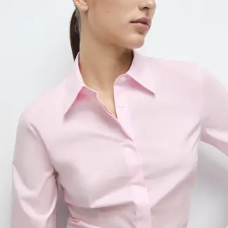 MANGO - Camisa Mujer Manga larga