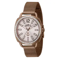 INVICTA - Reloj Mujer Ocean Voyage . Reloj Acero inoxidable Marrón