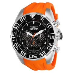 INVICTA - Reloj Hombre Speedway . Reloj Silicona Naranja