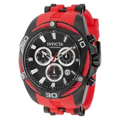INVICTA - Reloj Hombre Bolt . Reloj Silicona Rojo
