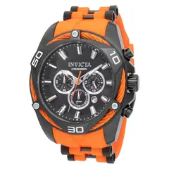 INVICTA - Reloj Hombre Bolt . Reloj Silicona Naranja