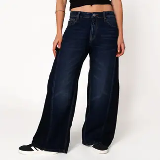 ARIA VEGA X FALABELLA - Jean Balloon Mujer Tiro bajo