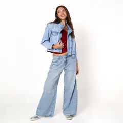 ARIA VEGA X FALABELLA - Jean Wide leg Mujer Tiro medio