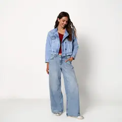 ARIA VEGA X FALABELLA - Chaqueta de Jean con Brillantes