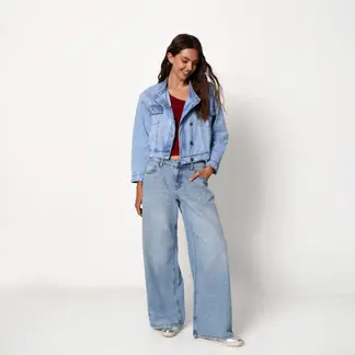 ARIA VEGA X FALABELLA - Chaqueta de Jean con Brillantes