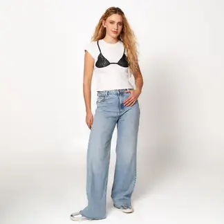 ARIA VEGA X FALABELLA - Camiseta Mujer con Estampado Manga corta de Algodón