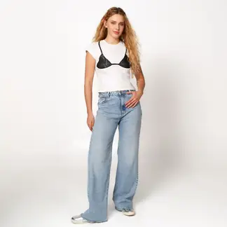 ARIA VEGA X FALABELLA - Camiseta Mujer con Estampado Manga corta de Algodón