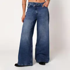 ARIA VEGA X FALABELLA - Jean Wide leg Mujer Tiro medio