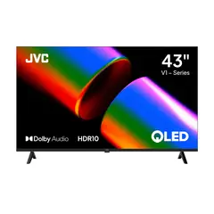 JVC - Televisor I 43 Pulgadas I inch GTV I QLED I Multi V1 Series