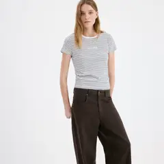 MANGO - Camiseta Mujer con Logo Manga corta