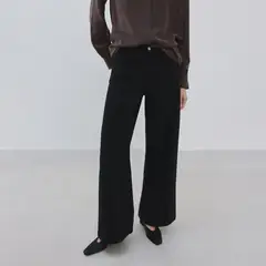 MANGO - Jean Wide leg Mujer Tiro medio