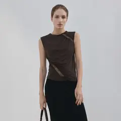 MANGO - Top Mujer Sin mangas