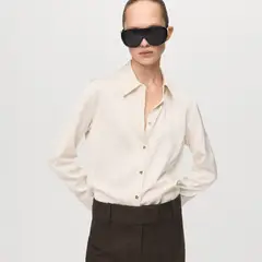 MANGO - Camisa Mujer Manga larga