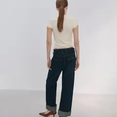 MANGO - Camiseta Mujer Manga corta