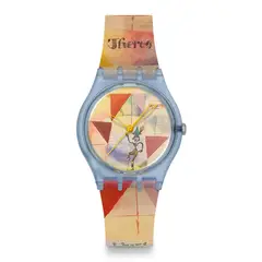 SWATCH - Reloj Unisex Klee's Bavarian Don Giovanni. Relojes Silicona Amarillo SO28Z703