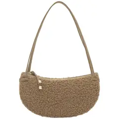 TOUS - Bolsa de hombro camel Halfmoon