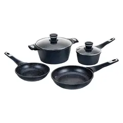 HAMILTON BEACH - Juego de ollas antiadherente Hamilton Beach: Hammer Aluminio 6 piezas