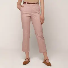 BASEMENT - Pantalón Wide leg Mujer Tiro alto