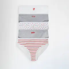 GEF - Pantys para Niña Pack de 5 unidades de Algodón