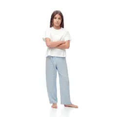 GEF - Pijama Cintura elásticada para 2 piezas Tiro medio de Algodón