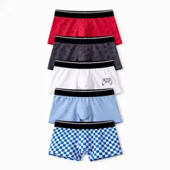 GEF - Boxers para Niño Pack de 5 unidades de Algodón