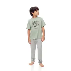 GEF - Pijama Cintura elásticada para Niño 2 piezas Manga corta de Algodón