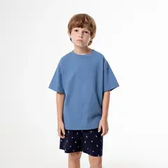 GEF - Pijama Cintura elásticada para Niño 2 piezas Manga corta de Algodón