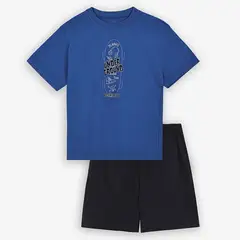 GEF - Pijama Cintura elásticada para Niño 2 piezas Manga corta de Algodón